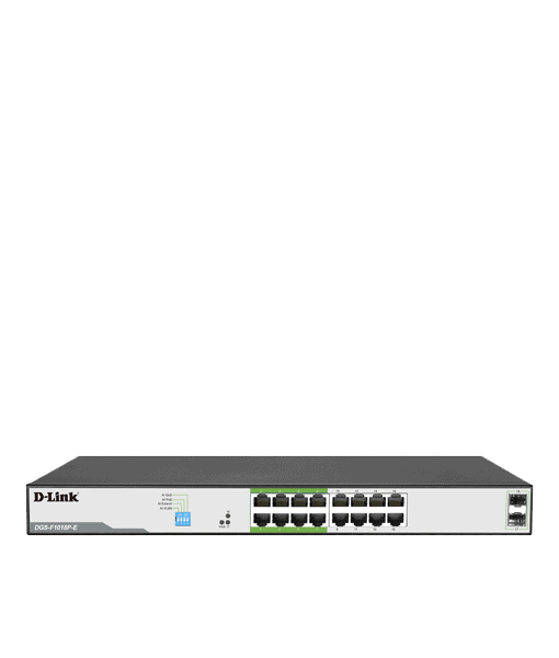 250M 16 1000 Mbps PoE Switch with 2 SFP Ports