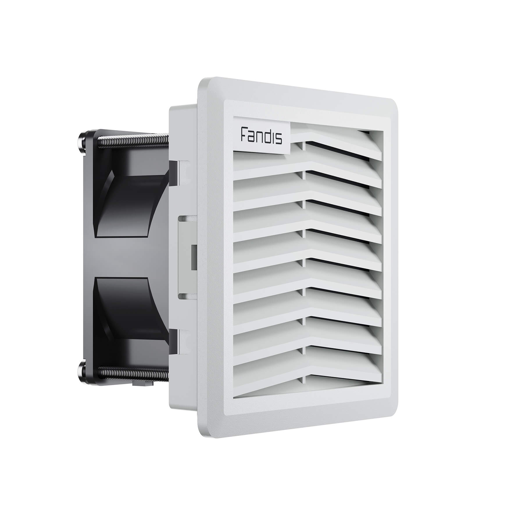 FILTER FAN 107MM X 107MM 230 Va.c. IP 54 RAL 7035 STANDARD FLOW